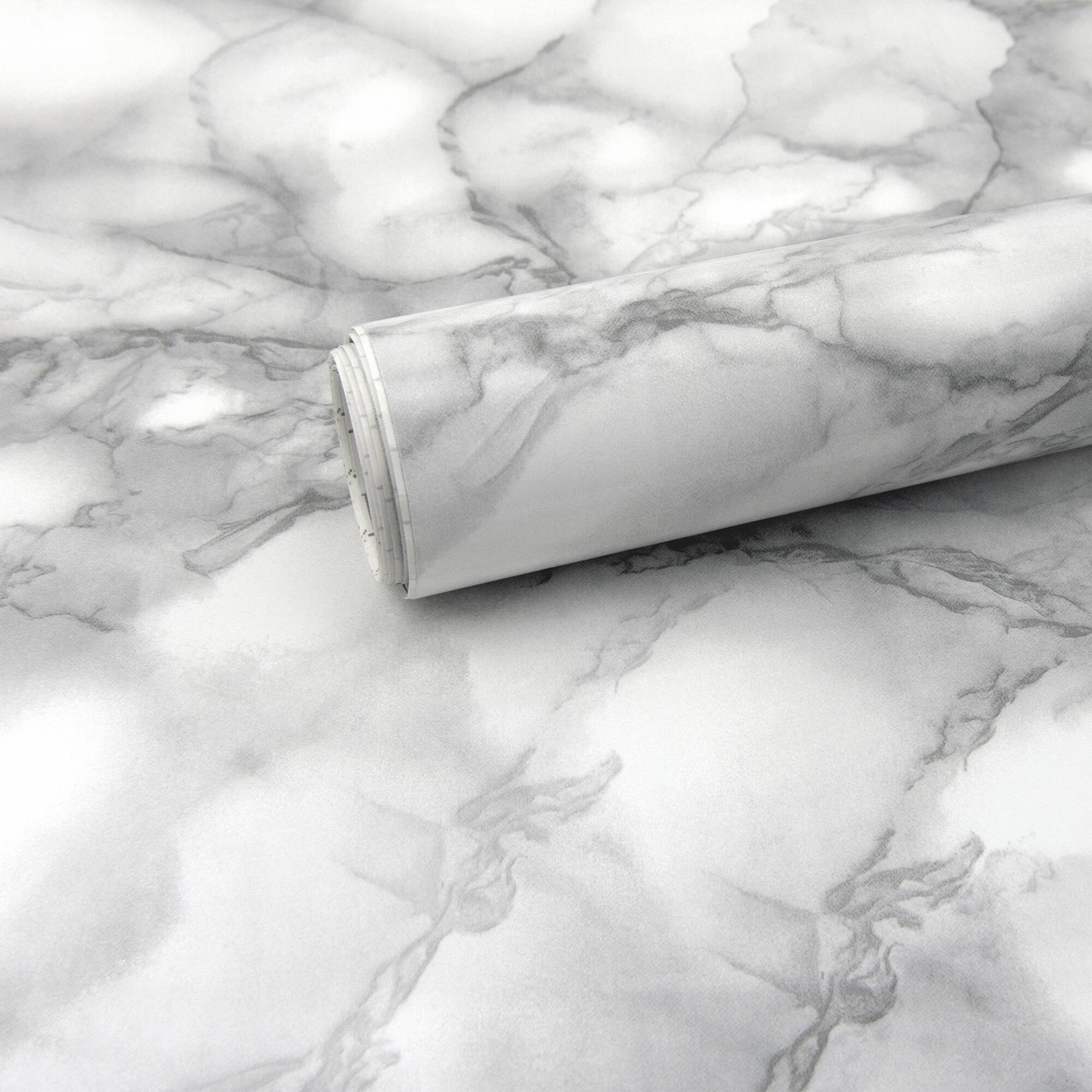 Fablon Grey Carrara Adhesive Film